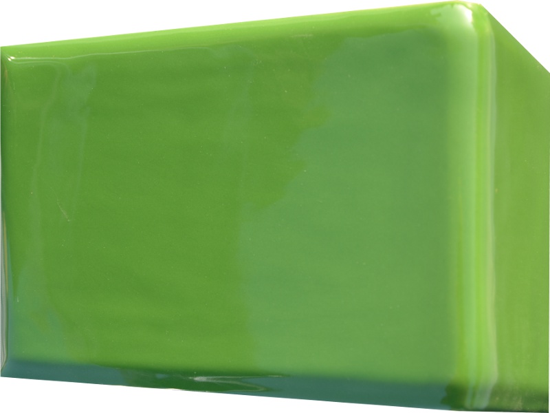 Kafle zielone rogowe kwadratele 195 x 130 mm