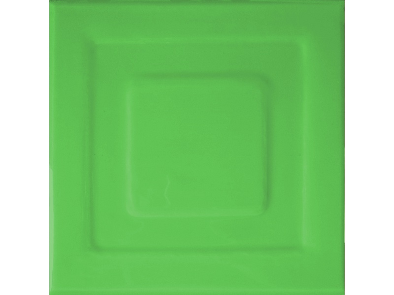 Kafle zielone z wzorem pasek kwadratu