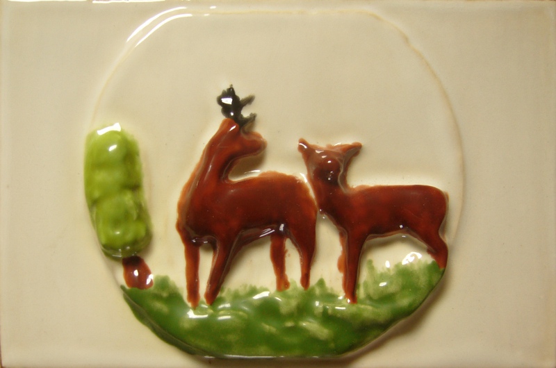 Kafle 3D sarny recznie malowane